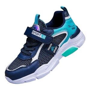 Sporto Kids Sneakers - Navy and Aqua